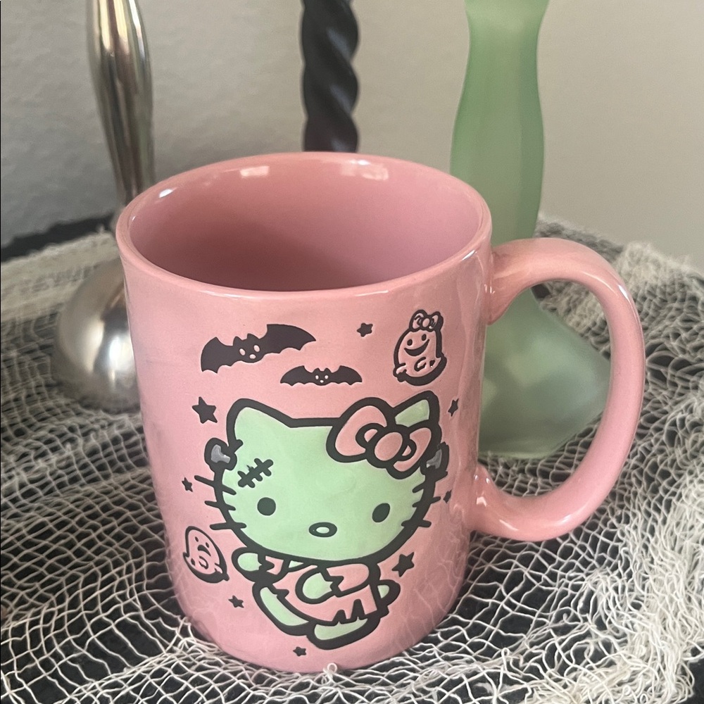 Hello Kitty Frankenstein Ceramic Mug Pink New